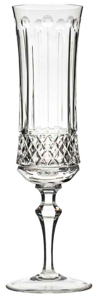 Taça de Cristal Lapidado p/ Champagne - Transparente - 69  Incolor - 69