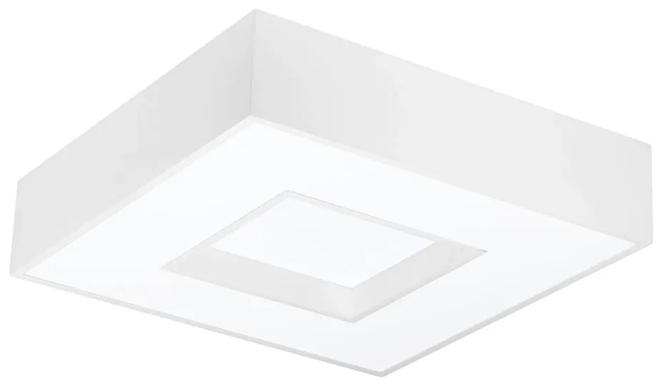 Plafon De Sobrepor Quadrado Cherry 8L E27 62X62X12Cm | Usina 4540/62 (CP-M - Champagne Metálico)