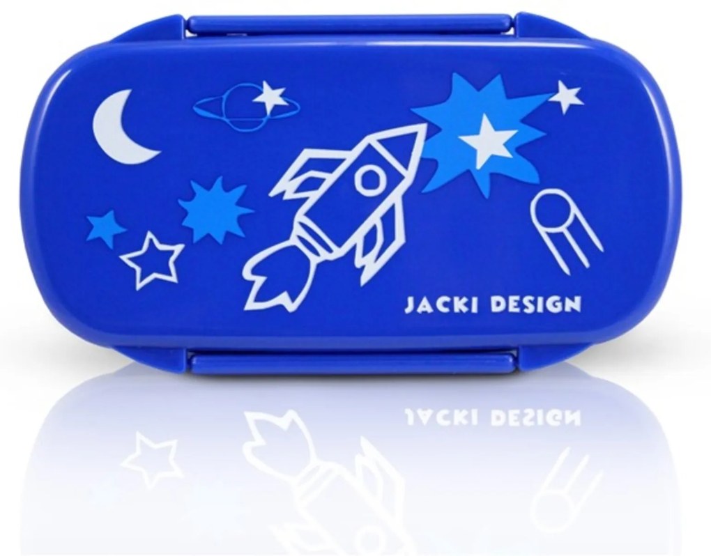 Pote para Lanche Infantil Foguete Jacki Design Sapeka Azul Escuro