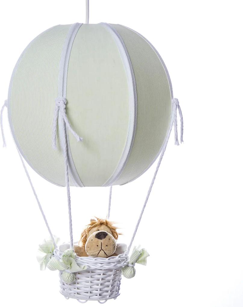 Lustre Balão Bolinha Floresta Quarto Safári Bebê Infantil Potinho de Mel Verde