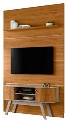 Painel para TV 65 Pol com Rack Bancada 154cm Tyrone M01 Fendi/Naturale