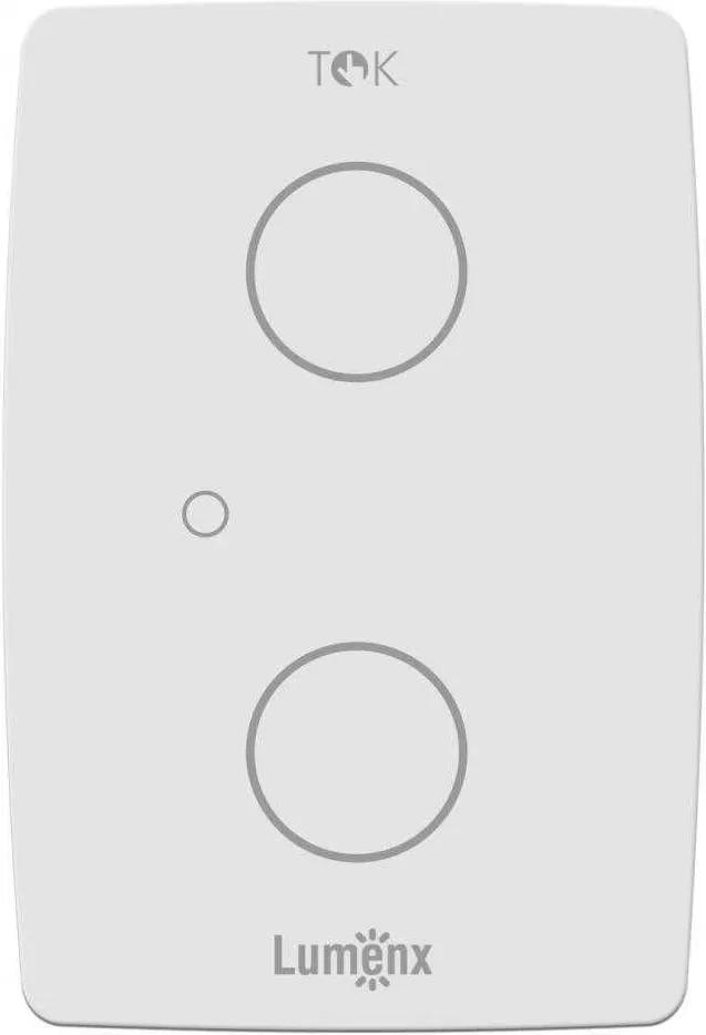 Interruptor Touch Tok 2 Pads - Linha TOK - Lumenx