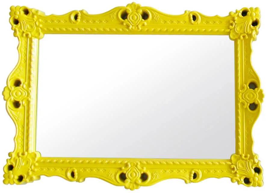Espelho Grand Chalet Amarelo em MDF - Urban - 103x73 cm