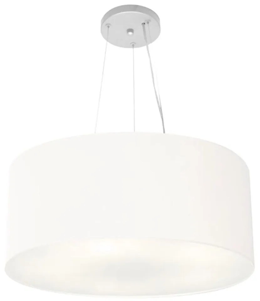 Pendente Cilíndrico Branco MJ-4047 Para Mesa de Jantar e Estar