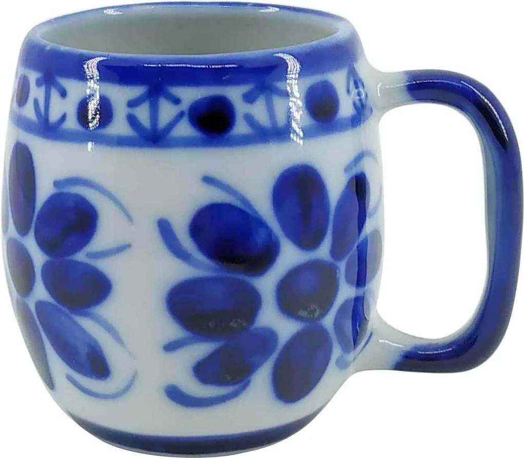 Caneca de Porcelana Azul Colonial 250 ml