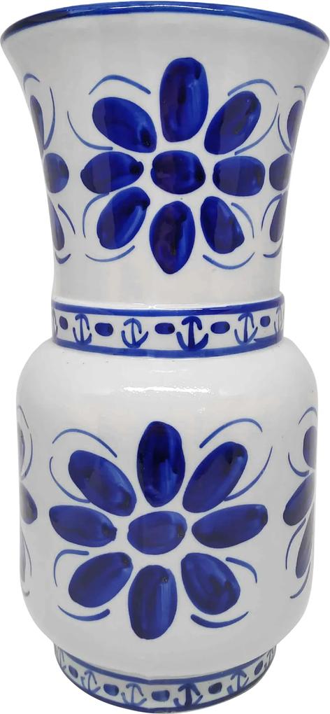 Vaso em Porcelana Azul Colonial 34 cm