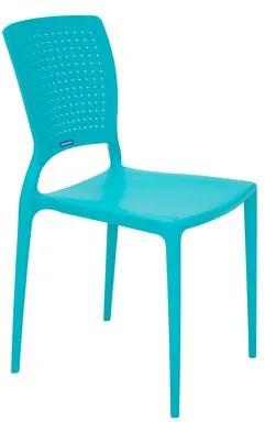 Cadeira Tramontina Safira Azul em Polipropileno e Fibra de Vidro