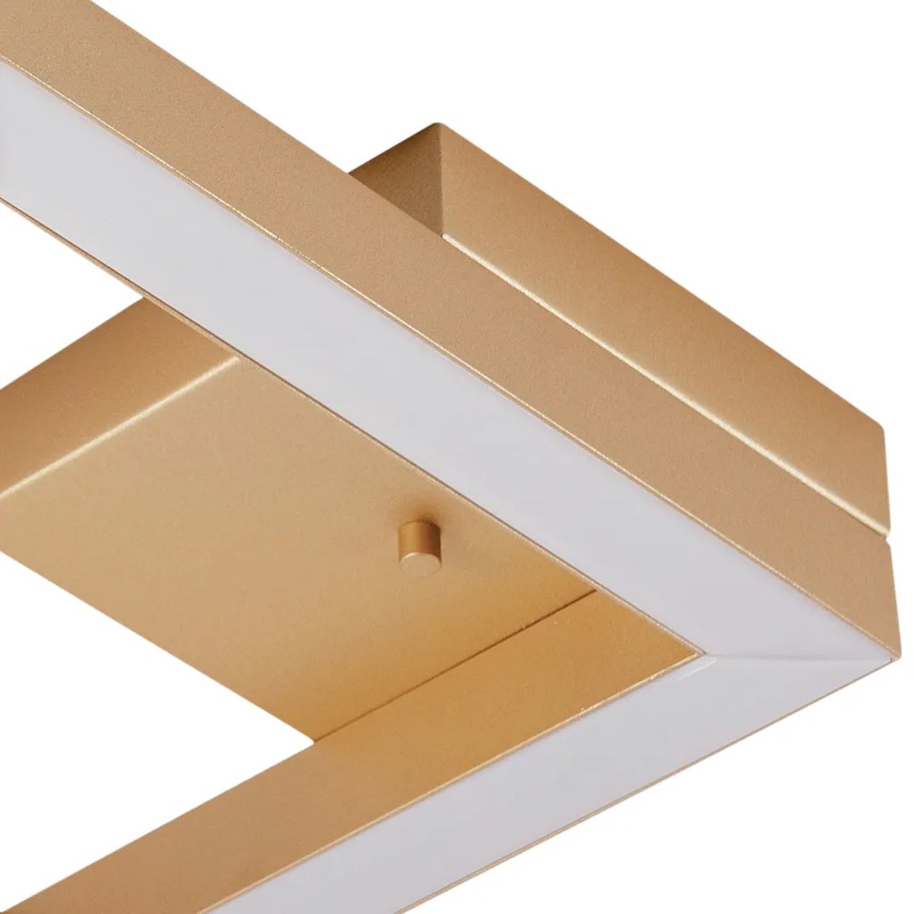 Plafon Poly 28,5X28,5Cm Led 24,4W Bivolt | Usina 19260/28 (ND-B - Nude Brilho, 4000k)