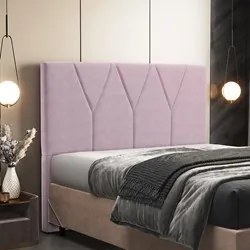 Cabeceira Cama Box Casal Queen 160cm Aura Suede W01 Rosê - Mpozenato