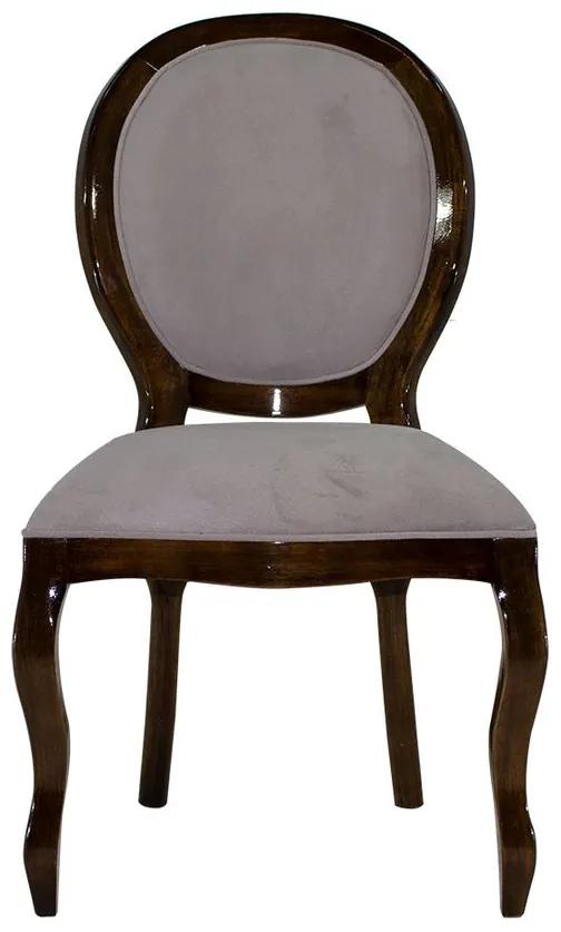 Cadeira de Jantar Medalhão Lisa Sem Braço - Wood Prime 997084 Liso