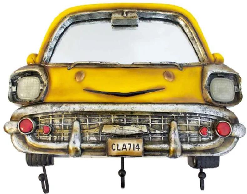Espelho Com Ganchos Bel Air Chevrolet Amarelo 1953 Oldway