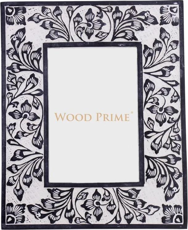 Porta-Retrato 10x15 Pétalas Branco - Wood Prime 35213