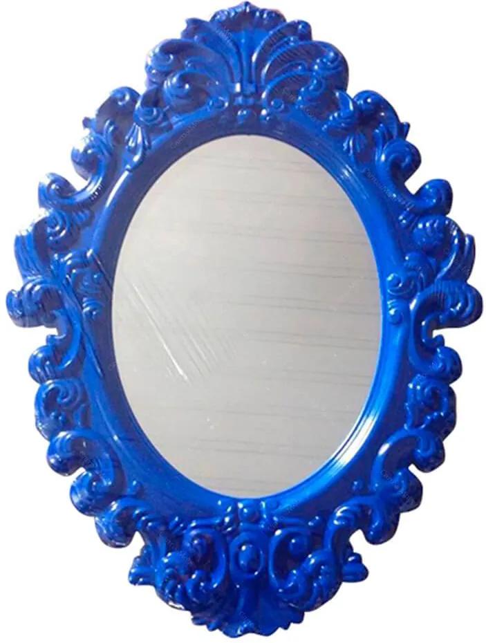 Espelho Oval Indigo Big Princess Azul Grande - Urban - 68x50 cm