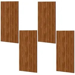 Kit 4 Placas Painel Ripado Decorativo 99cm Slat M20 Cinamomo - Mpozena