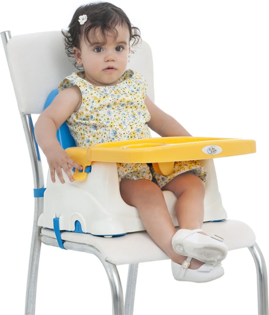 Cadeira Cadeirinha AlimentaçÁo Bebê Portátil Baby Style Azul