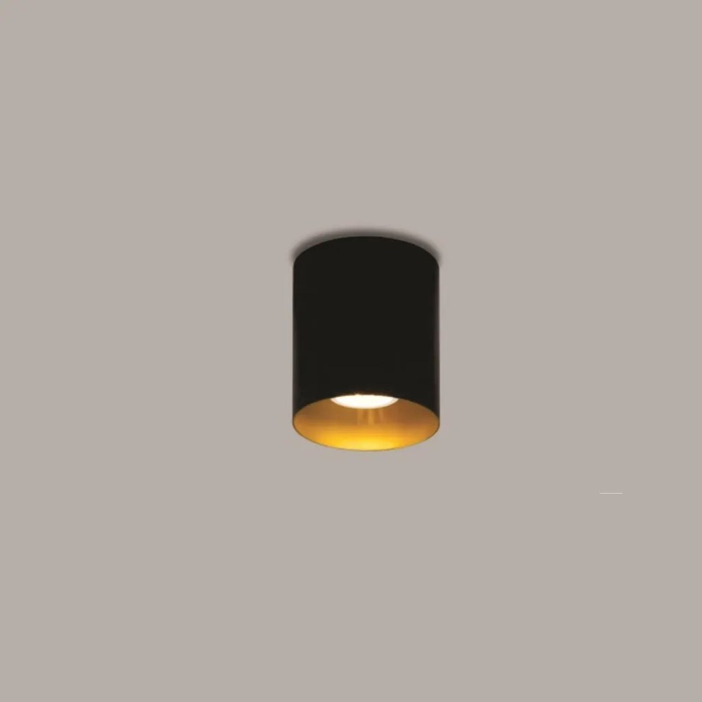 Plafon Ducto Ø10X13Cm 1Xmr16 Gu10 | Usina 16255/13 (GF-M Grafite Metálico)