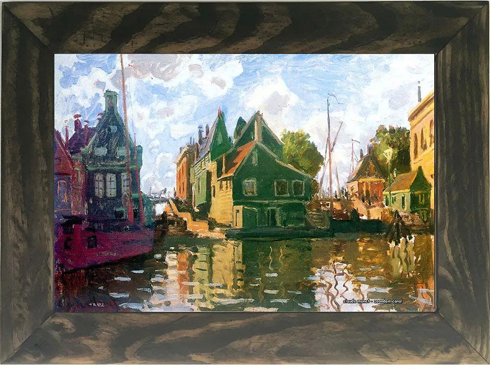 Quadro Decorativo A4 Zaandam Canal - Claude Monet Cosi Dimora