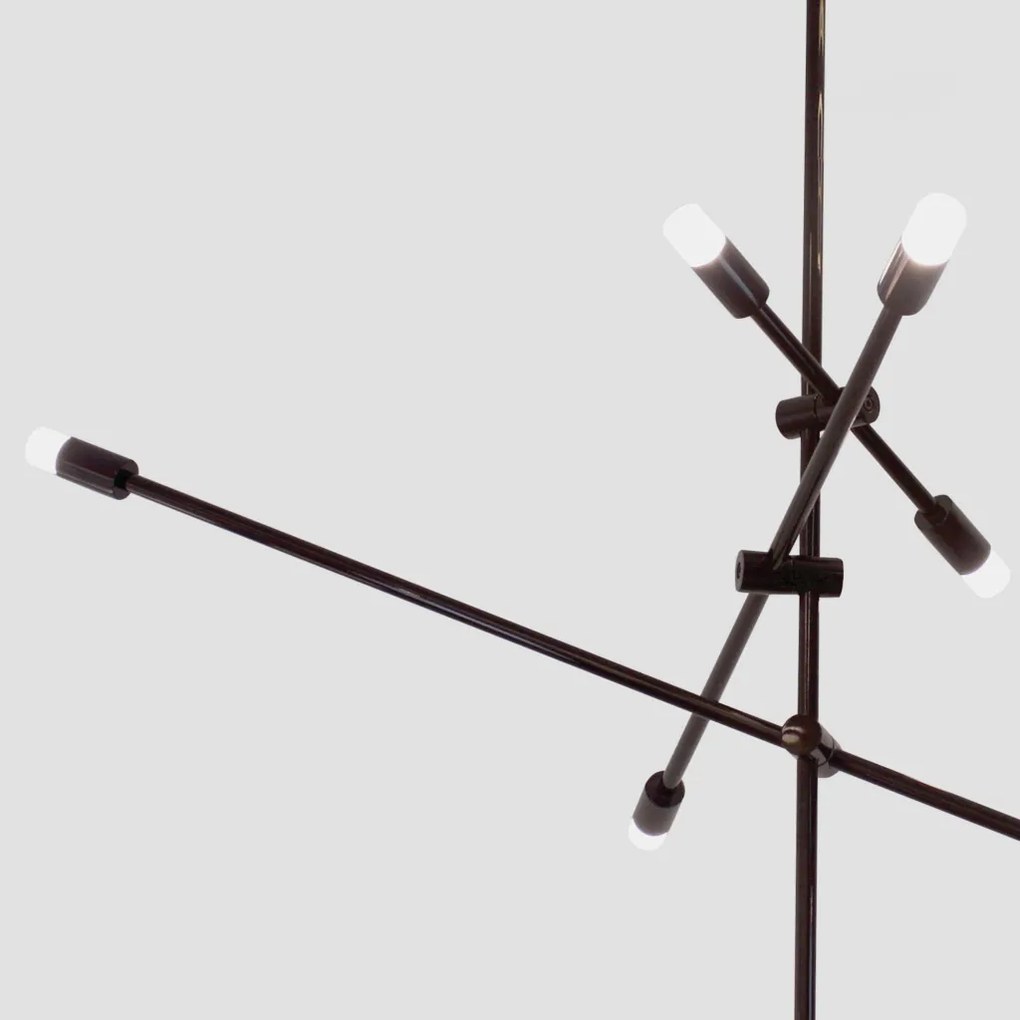 Pendente Cross Haste Rígida Led 30W - Usina 19740/6 (CB-M - Cobre Metálico, 3000k, 220v)