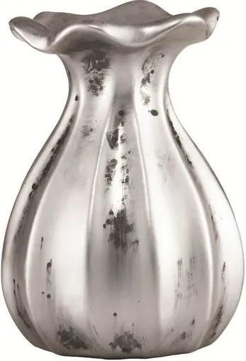 vaso de Cerâmica Prata Clay 7267 Mart