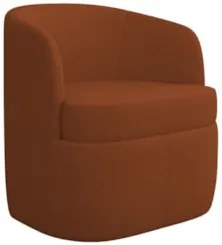 Kit 2 Poltronas Giratória Decorativa para Sala Dandara Z08 Boucle Terr