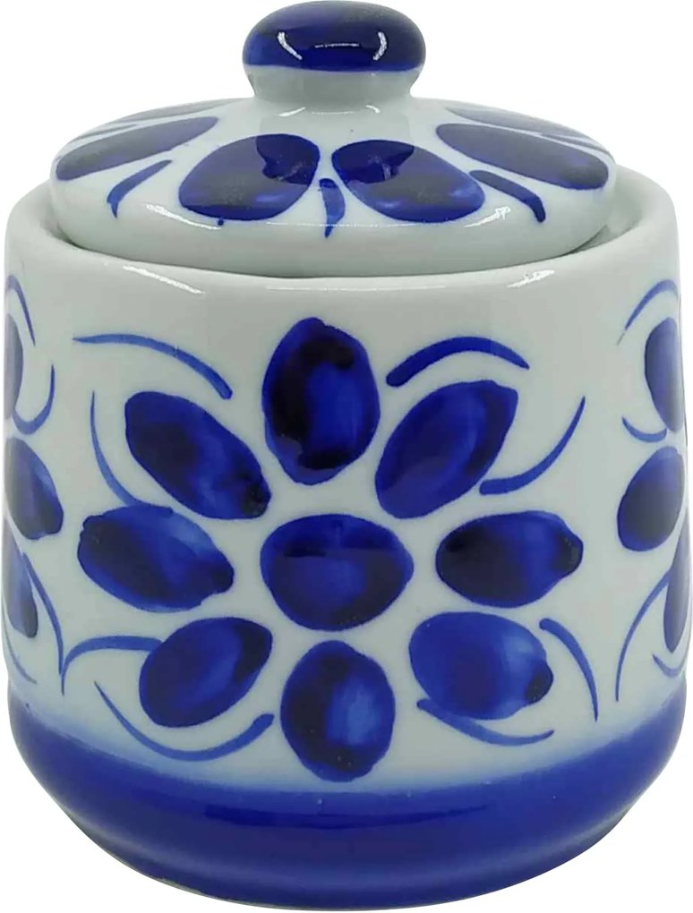 Açucareiro em Porcelana Azul Colonial