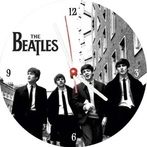 Relógio Decorativo Beatles Branco e Preto
