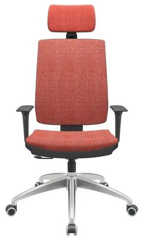 Cadeira Office Brizza Soft Concept Rose RelaxPlax Com Encosto Cabeca Base Aluminio 126cm - 63507 Sun House