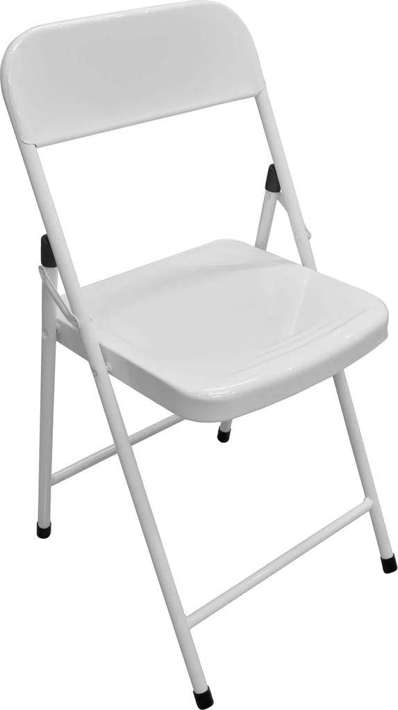 Cadeira açomix Dobrável Aço branco AçoMix