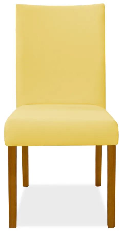 Kit 8 Cadeiras de Jantar Milan Veludo Amarelo