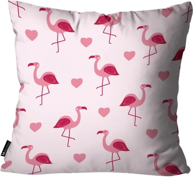 Capa para Almofada Mdecore Flamingo Rosa45x45cm