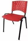 Cadeira Empilhável De Plástico Para Recepção CA300 Vermelho Lafatelli