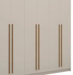 Guarda Roupa Casal 6 Portas 3 Gavetas 233cm Dubai Fendi      - Vila Ri