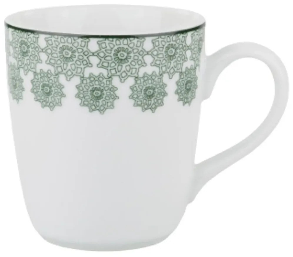 Caneca 225Ml Porcelana Schmidt - Dec. Tais 2247