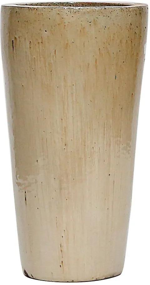 Vaso Vietnamita Cerâmica Importado Cone Alto Médio Areia D39cm x A65cm