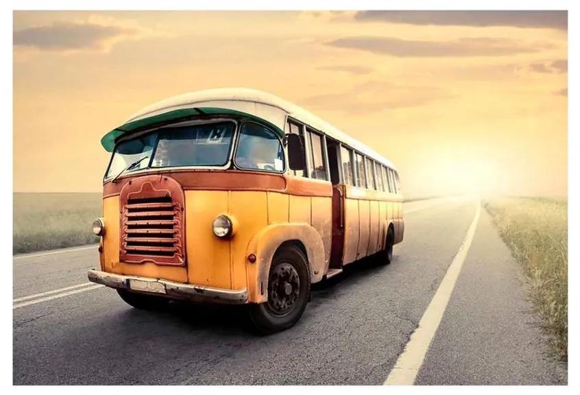 Quadro Decorativo Ônibus Vintage - KF 46658 40x60 (Moldura 312)