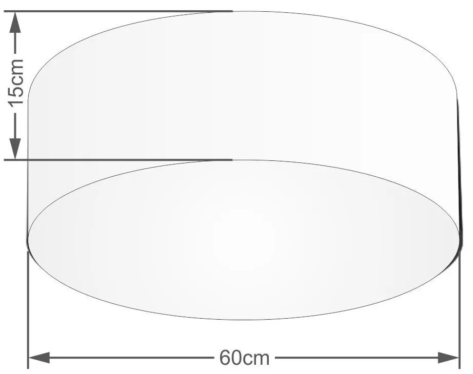 Plafon Para Banheiro Cilíndrico SB-3006 Cúpula Cor Algodão Crú