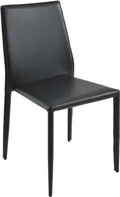 Cadeira Maguire em Corino - Preto