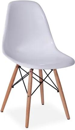 Cadeira Decorativa, Branco Brilho, Eames DSW