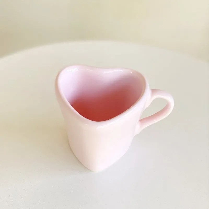 Xicara Coração - Rosa - 120 ml