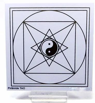 Placa Radiônica Pirâmide TAO (PVC)