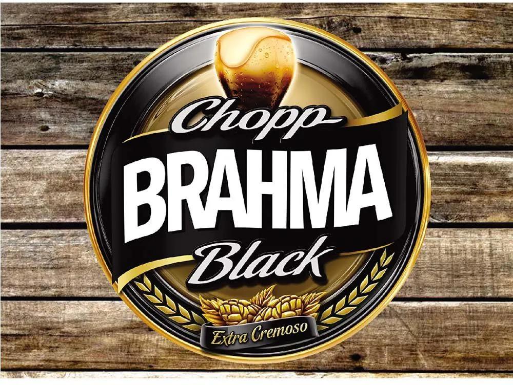 Jogo Americano Lona Emborrachada Cerveja Brahma Black 4 peças Cosi Dimora