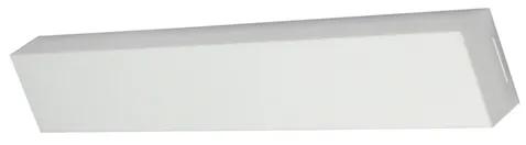 Plafon Led Sobrepor Retangular 27W Branco 65Cm - LED BRANCO QUENTE (3000K)