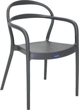 Cadeira Sissi com braços grafite Tramontina 92045007