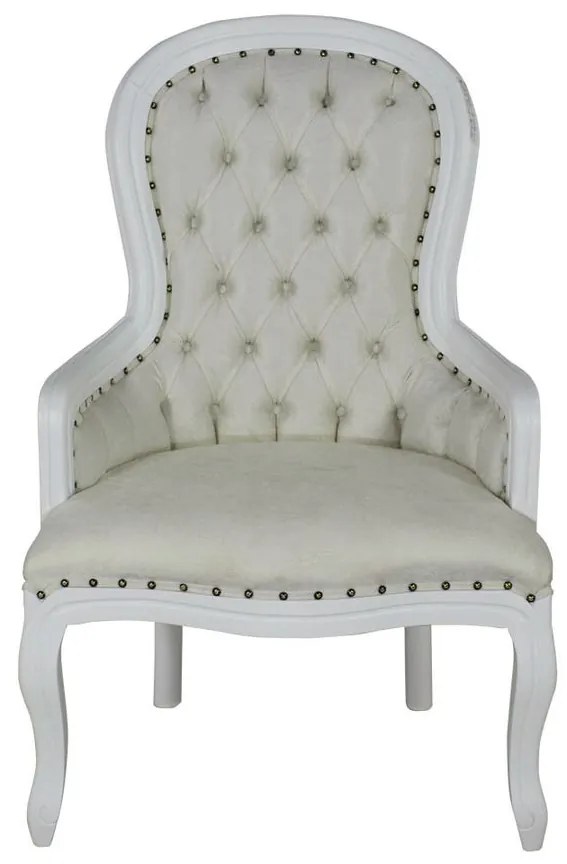Poltrona Vitoriana com Tachas - Wood Prime 997092 Liso