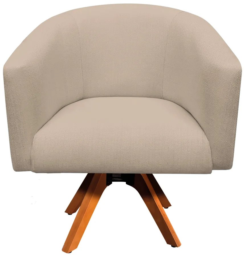 Poltrona Decorativa Giratória MM30 Kit 2 Stella Linho D03 - D'Rossi