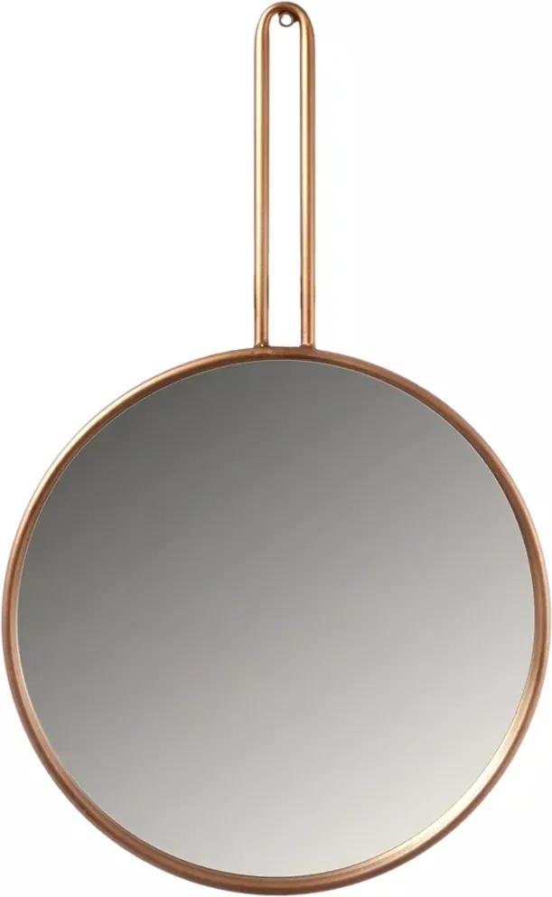 Espelho Redondo 35cm Moldura Metal Dourado Sally Home&amp;Co