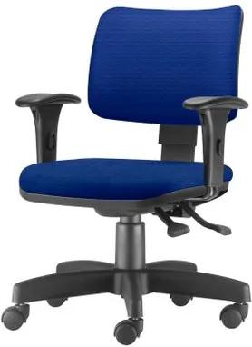 Cadeira Zip Assento Crepe Azul Base Rodizio Metalico Preto - 54456 Sun House