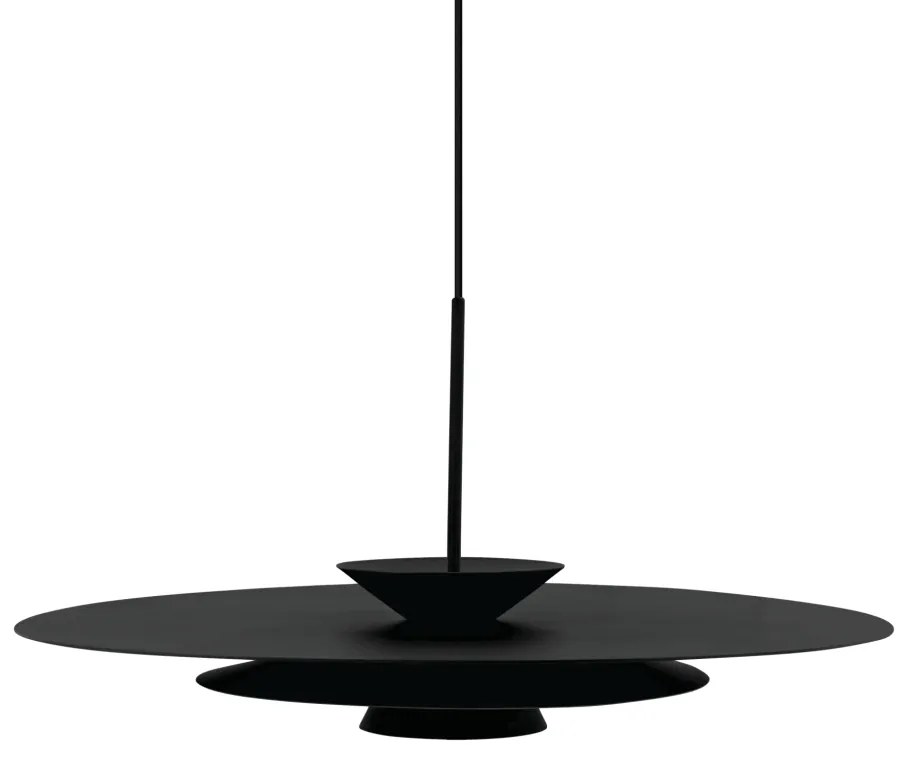 Pendente Tule Ø50X25,5Cm 1Xmr16 - Usina 25122/50 (BT - Branco Texturizado, OL-F - Verde Oliva Fosco)