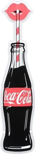 Placa Decorativa Coca-Cola em Alumínio 30cm Coke Bottle Urban