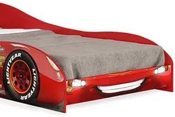 Cama Infantil com Aerofólio 100%MDF Relâmpago McQueen Star P13 Vermelh